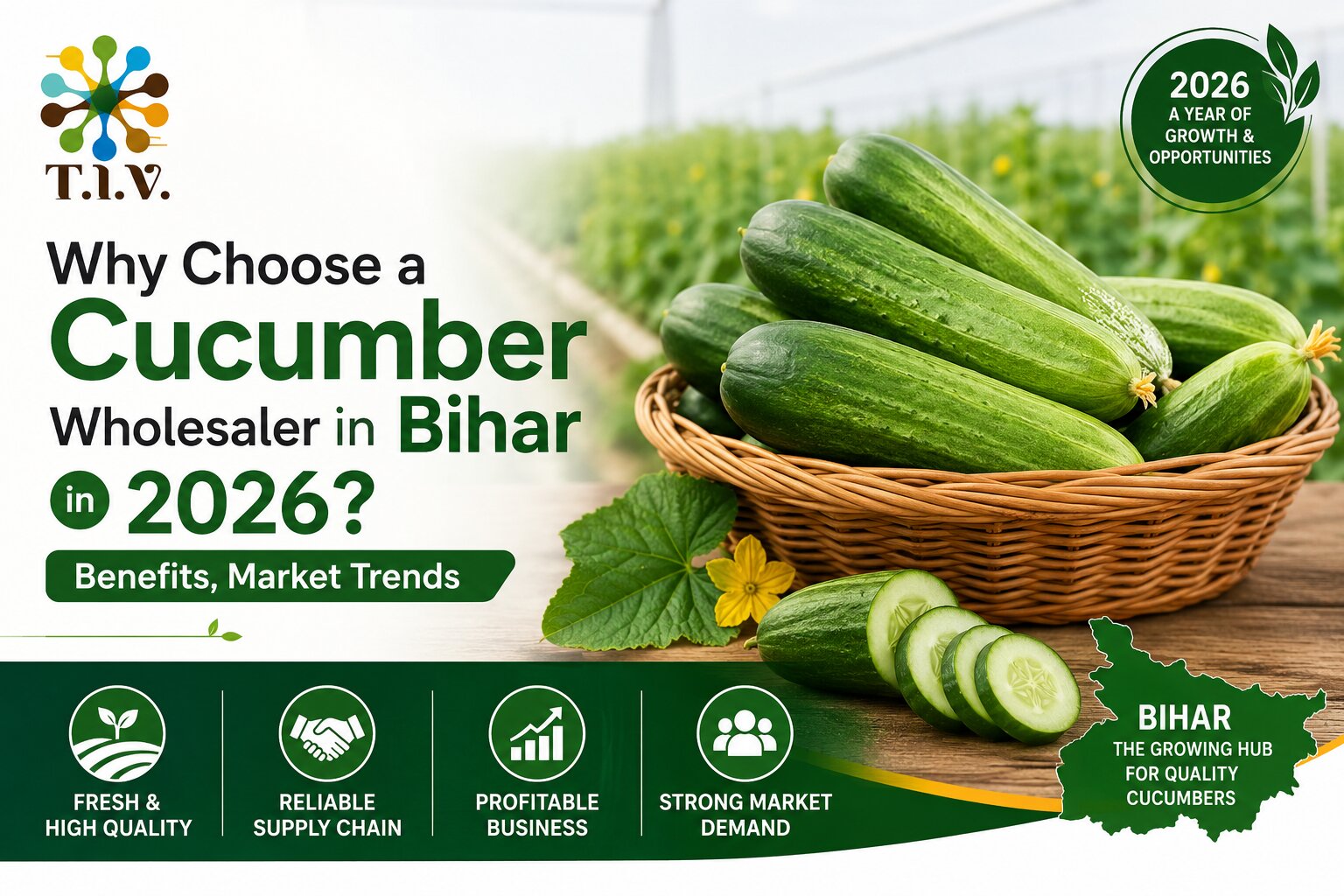 Why Choose a Cucumber Wholesaler in Bihar in 2026 Benefits Market Trends